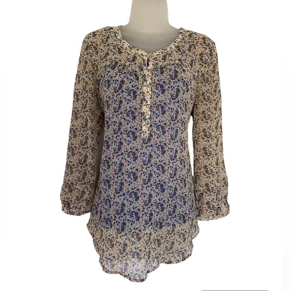 Lucky Brand Semi-Sheer Top